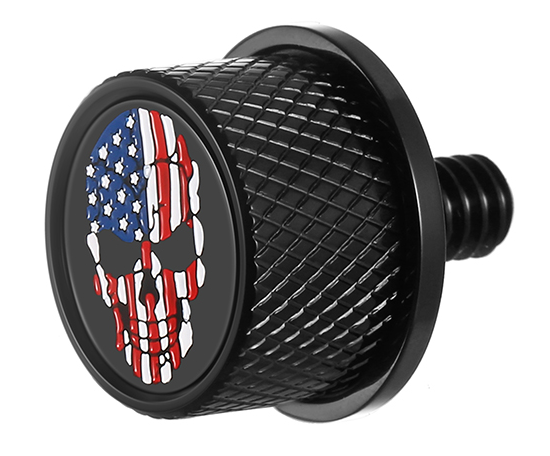 Figurati Skull Seat Mounting Knob 4 Harley 65-22 Touring Models