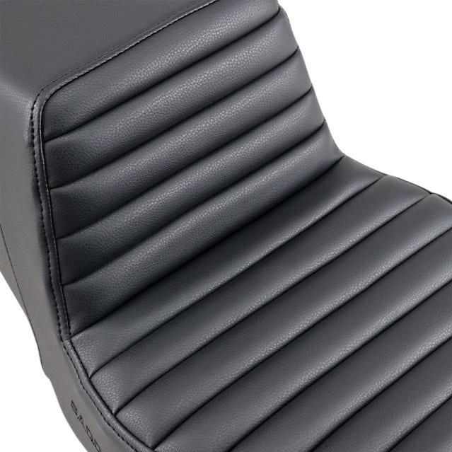 Saddlemen Black TR Pleated GelCore Step-Up Full Seat for Harley 97-07 FLHX FLHR