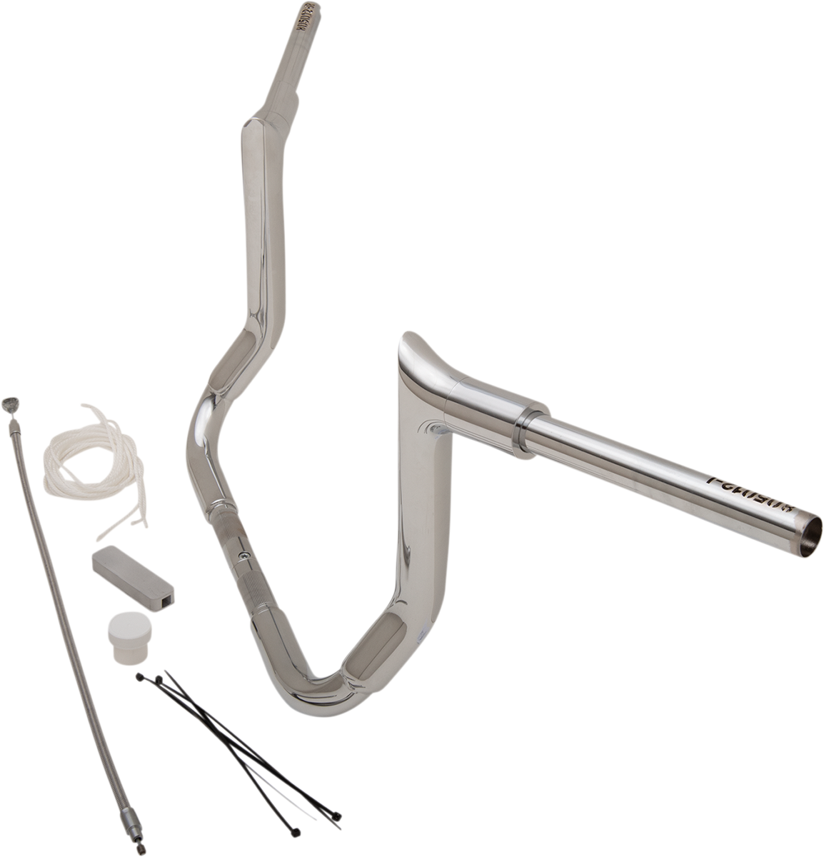 FBI Fat Baggers 1-1/2" EZ Pointed Top Handlebar Kits for FLH/X '08-'13 - Chrome / 12"