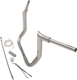 FBI Fat Baggers 1-1/2" EZ Pointed Top Handlebar Kits for FLH/X '08-'13 - Chrome / 12"