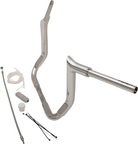 FBI Fat Baggers 1-1/2" EZ Pointed Top Handlebar Kits for FLH/X '08-'13 - Chrome / 12"