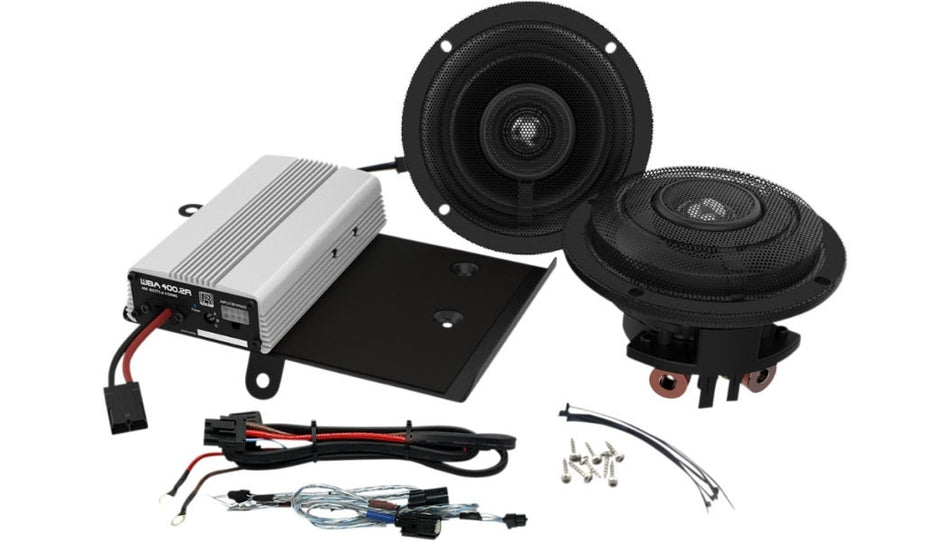 Wild Boar Audio 400 Watt Amp 6.5" Speaker Kit Harley Touring FLH 14-22