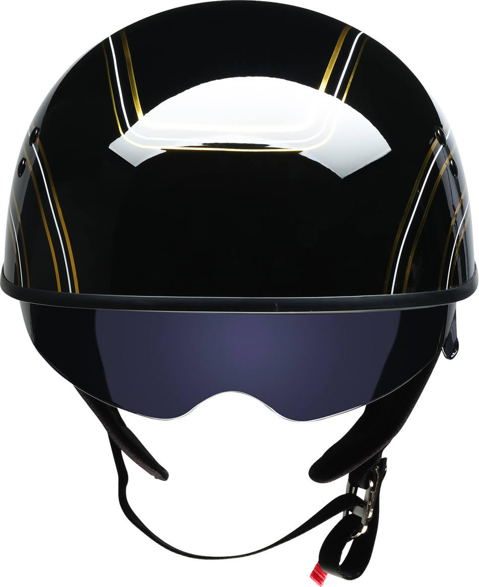 Z1R Vagrant Varsity Helmet - Black/Gold