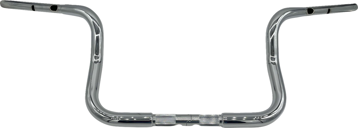 FBI Fat Baggers 1-1/4" EZ Round Top Handlebars for Harley-Davidson FLH/X '23-'26 - Chrome / 10"