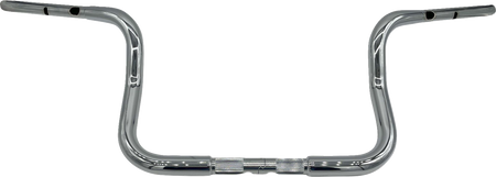 FBI Fat Baggers 1-1/4" EZ Round Top Handlebars for Harley-Davidson FLH/X '23-'26 - Chrome / 10"
