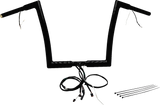 FBI Fat Baggers Wired 1-1/4" Flat Top Handlebar Kits for 15 FLTRX/S - Black / 12"