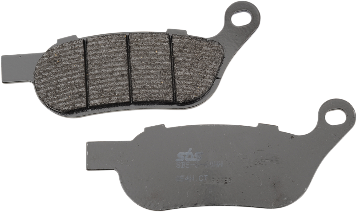 SBS Street Carbon Tech Organic Brake Pads for 1972-2025 Harley-Davidson Touring / Softail / Dyna / FXR / Sportster / V-Rod / FX Super Glide