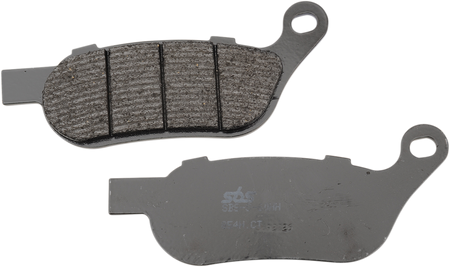 SBS Street Carbon Tech Organic Brake Pads for 1972-2025 Harley-Davidson Touring / Softail / Dyna / FXR / Sportster / V-Rod / FX Super Glide