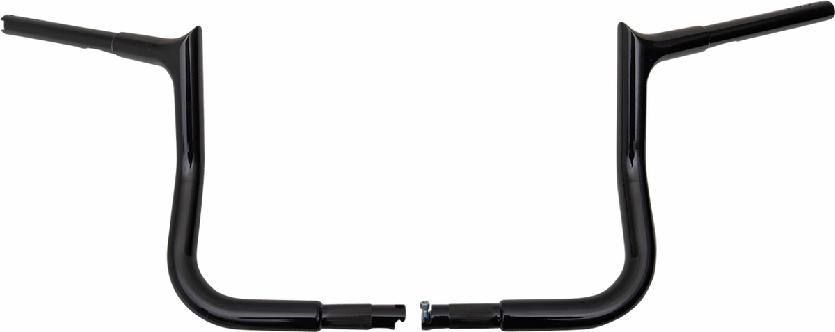 FBI Fat Baggers 1-1/4" EZ Pointed Top Handlebars for FLH/X '23-'26 - Black / 10"