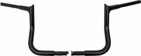 FBI Fat Baggers 1-1/4" EZ Pointed Top Handlebars for FLH/X '23-'26 - Black / 10"