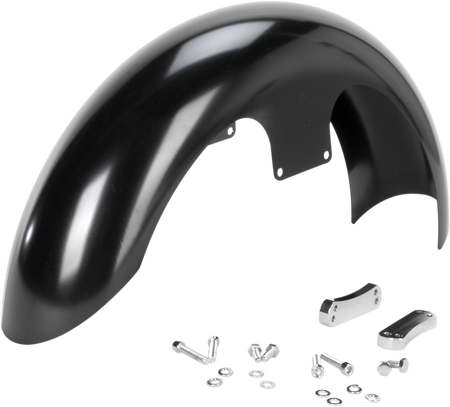 Klock Werks Hugger Series Front Fender with Mounting Blocks for Softail/Dyna