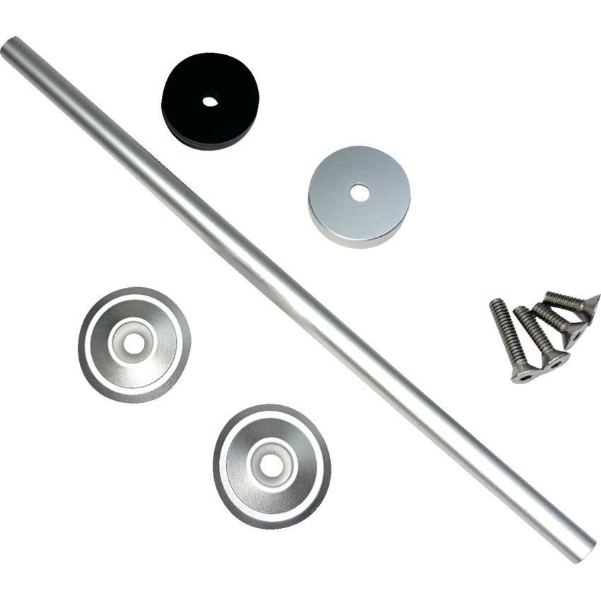 Custom Dynamics Silver Front Axle Cover Kit Harley-Davidson M8
