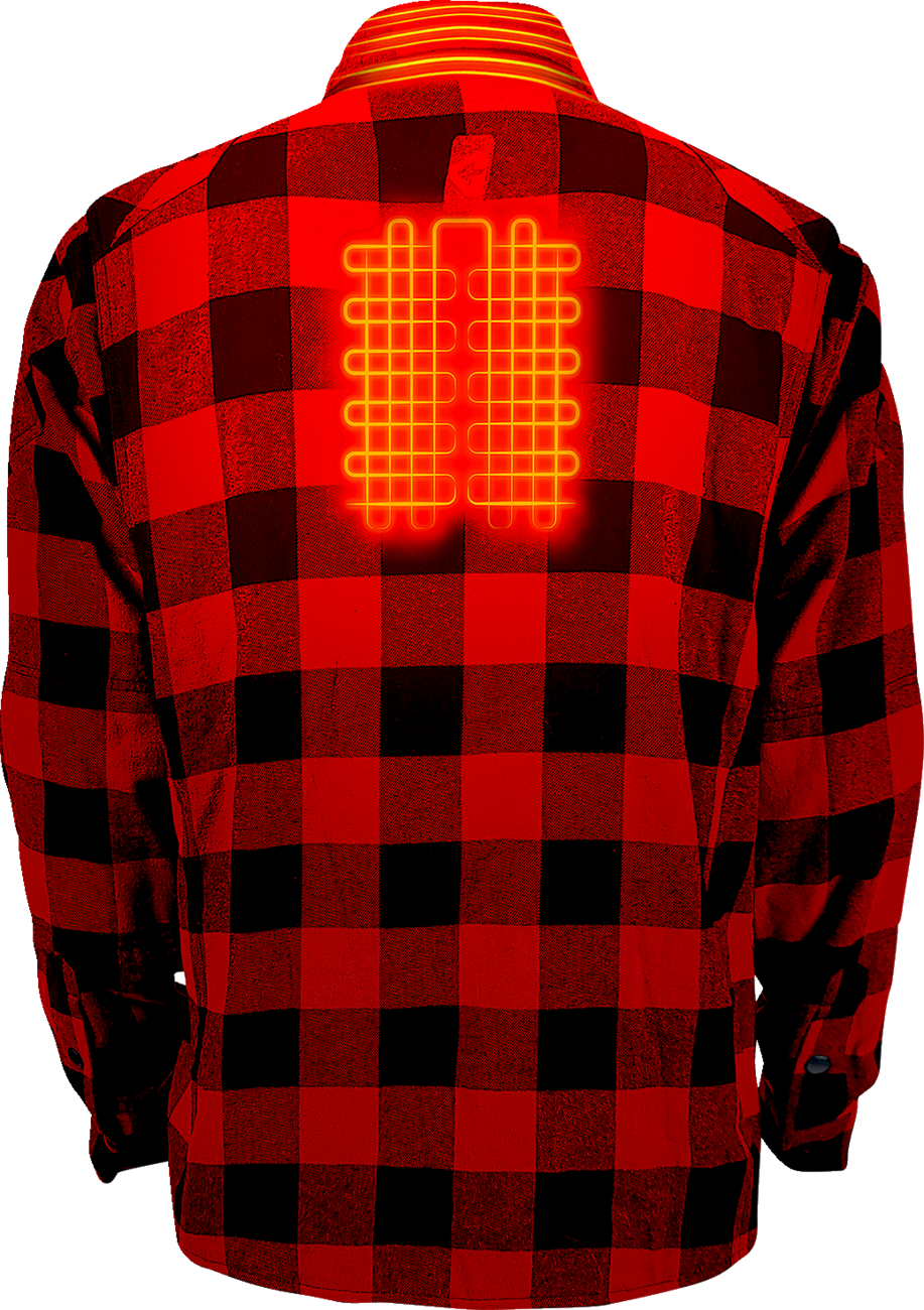 Gerbing Heated Clothing 7V Battery Powered Heated Flannel Shirt
