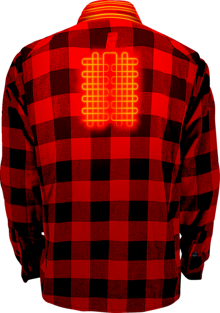 Gerbing Heated Clothing 7V Battery Powered Heated Flannel Shirt