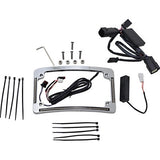 CD LED All-in-1 Signal Radius License Plate Frame 4 Harley FLH/T 14-23