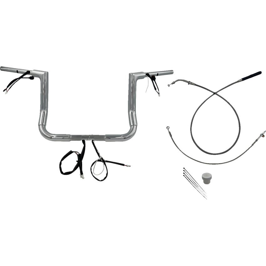 Fat Baggers EZ Install 1-1/2" Flat Top Handlebar Kit Harley 23-24 FLHX