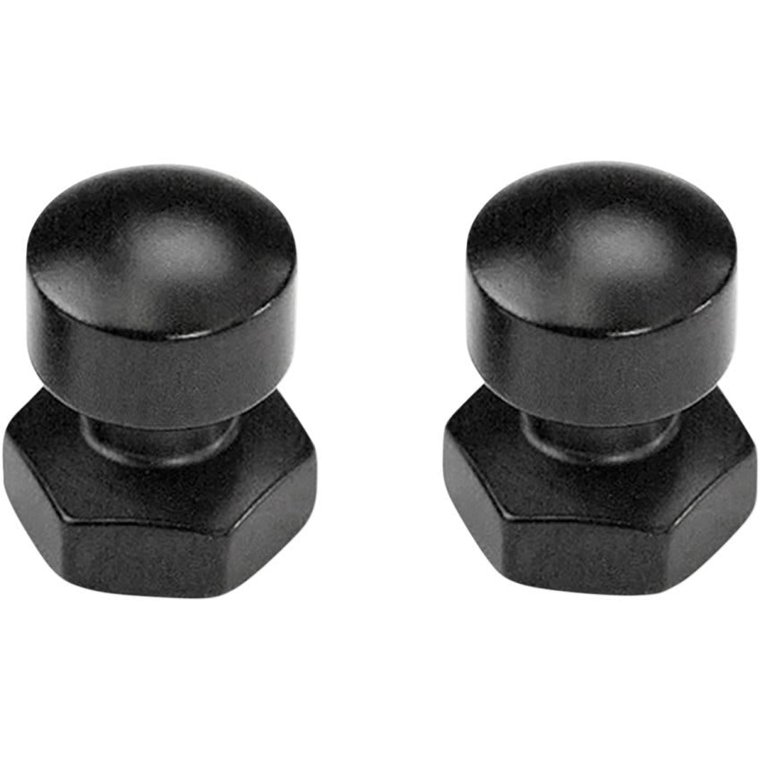 Saddlemen Black Solo Seat Mount Knob Nuts Harley Touring FLHR FLHT 99-24