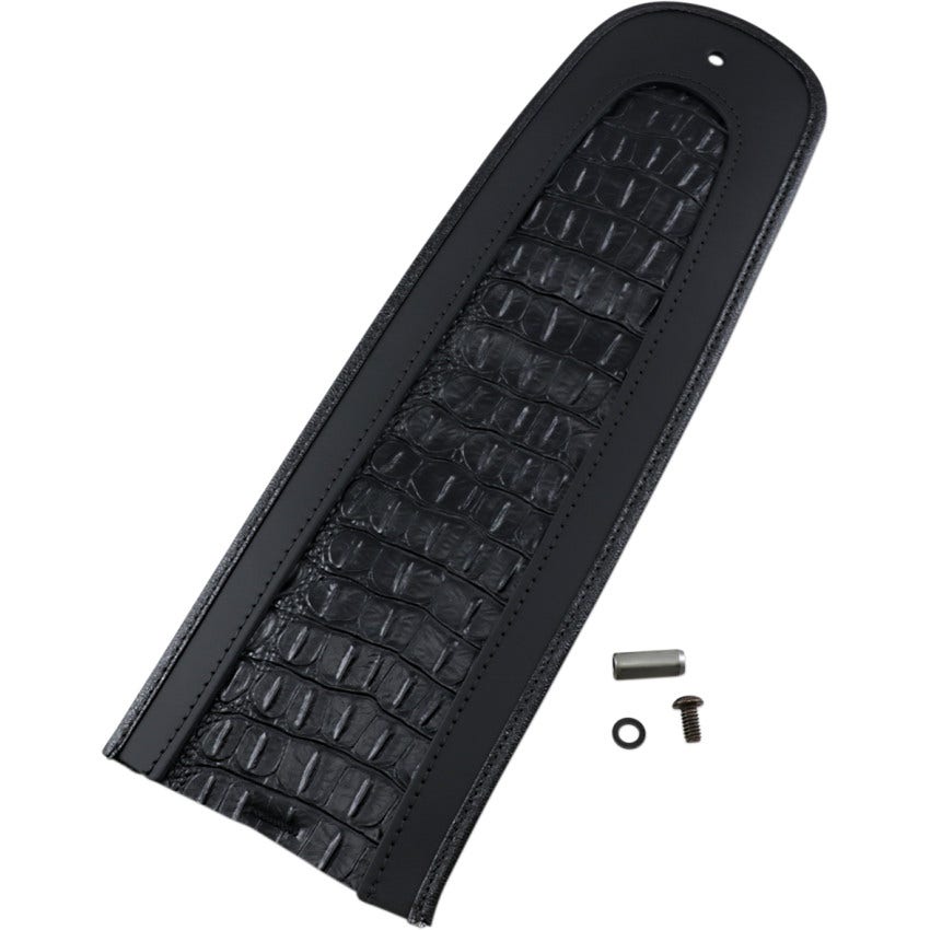 Drag Fender Skin W/Embossed Faux Gator Leather Center for Harley 58-21 FX/FL/XL