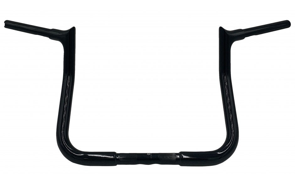 FBI Fat Baggers Black Pointed Handlebar 11" Reduced Reach Harley Batwing 08-Up