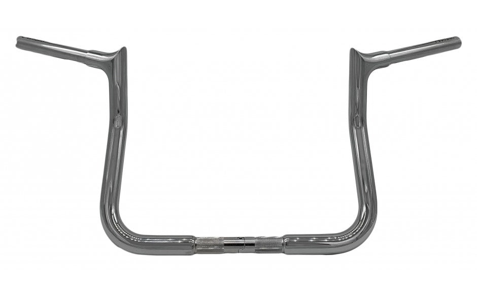 FBI Fat Baggers Chrome Pointed Handlebar 11" Reduced Reach Harley Batwing 08-Up