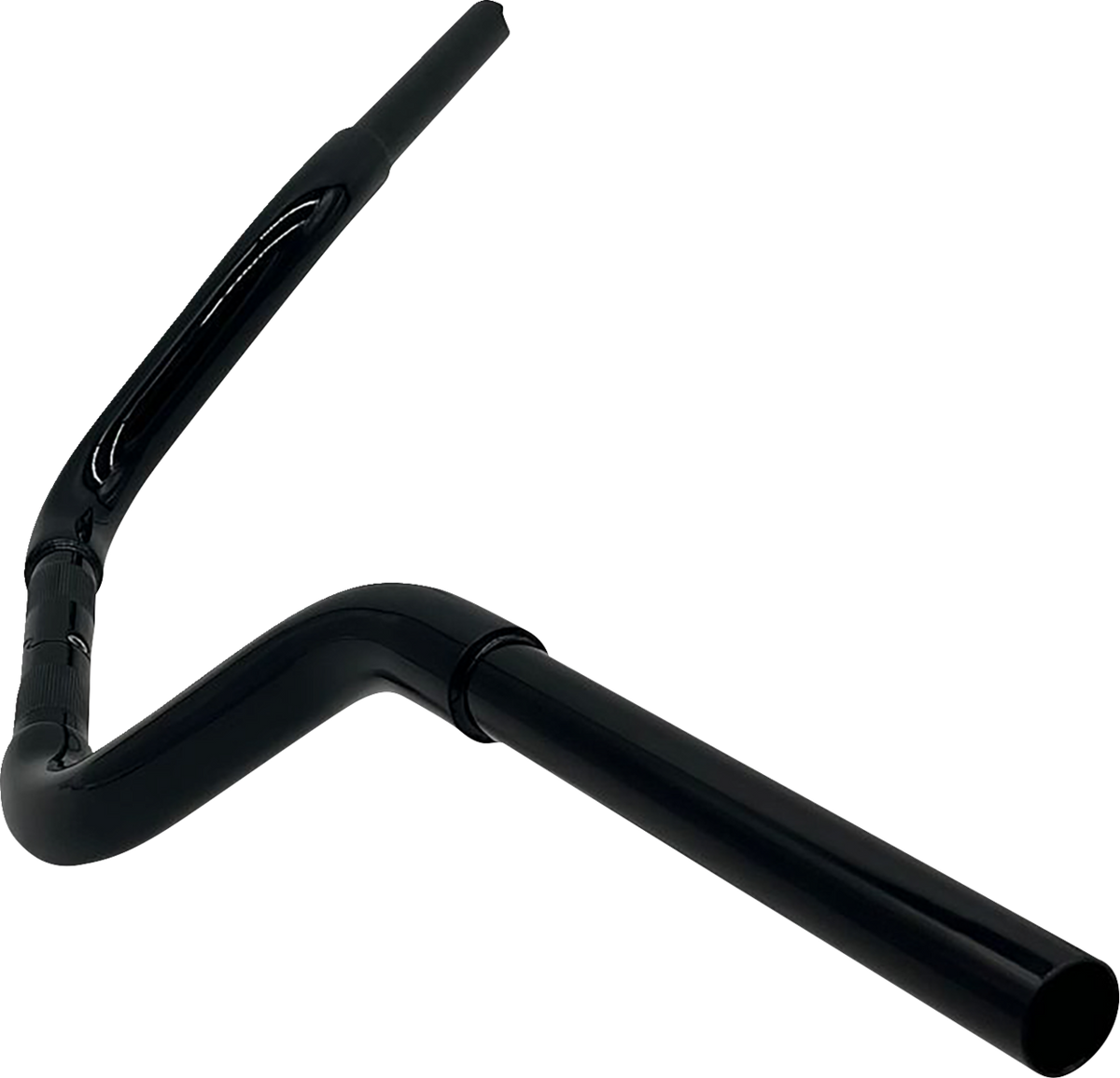 FBI Fat Baggers 1-1/4" EZ Round Top Handlebars for Softail/Dyna '18-'23 - Black