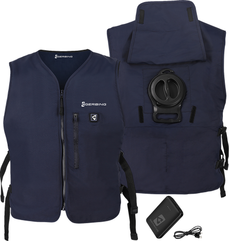 Gerbing Heated Clothing 5V Touch Button Circulatory Cooling Vest - Blue