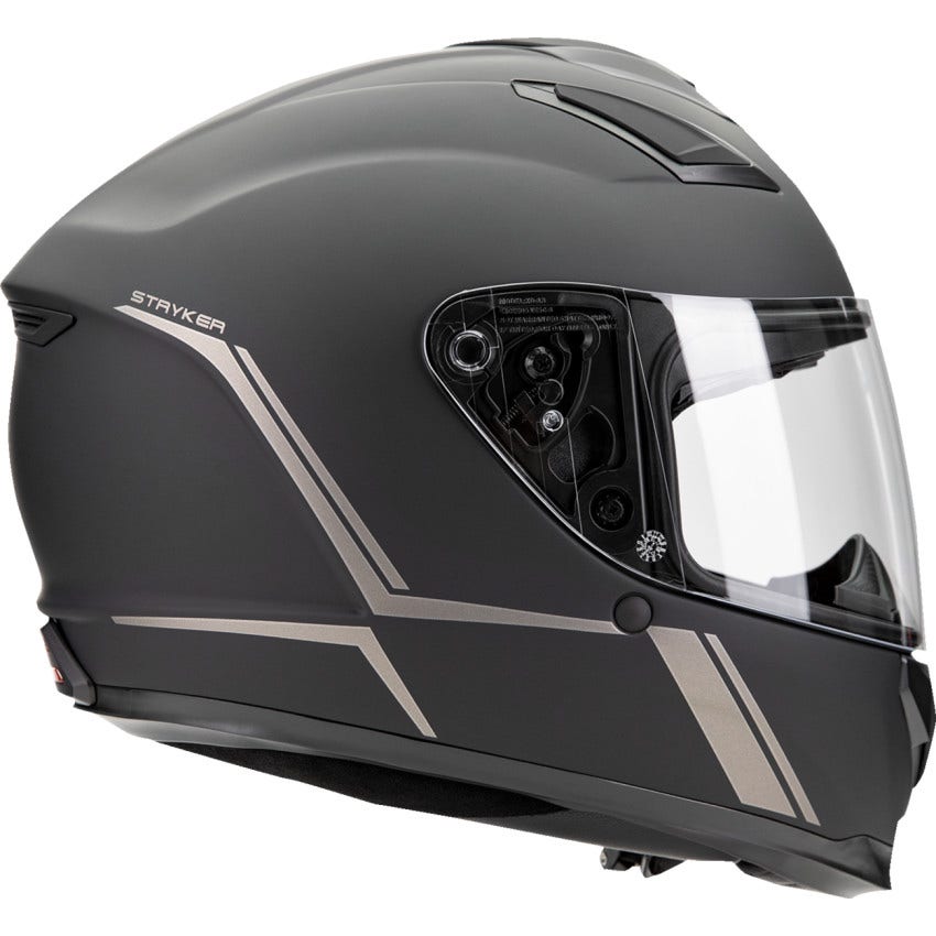 Sena Stryker Matte Black Bluetooth Intercom Fullface Helmet
