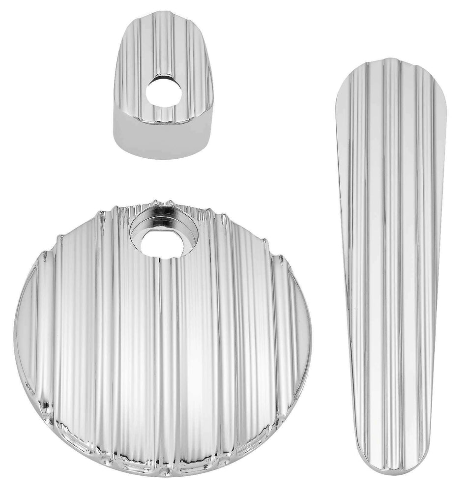 Arlen Ness Chrome 10 Gauge Dash Accessory Pack Ignition Fuel Door Dash 14-17