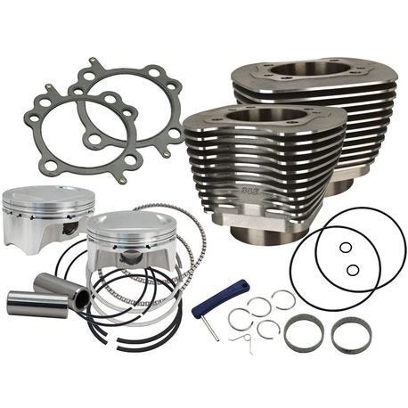 S&S Cycle 4" Sidewinder 100" Big Bore Kit '99-'06 HDÂ® Big Twin Cam Wrinkle Black