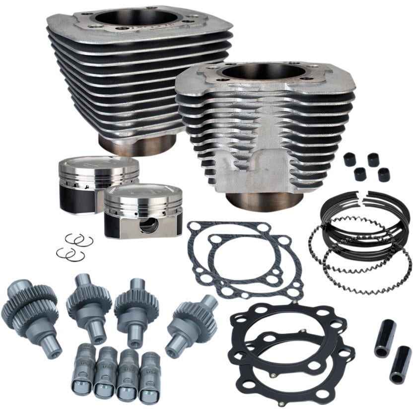 S&S Cycle Silver Powder Coat 883cc to 1200cc Hooligan Big Bore Kit XL 00-19