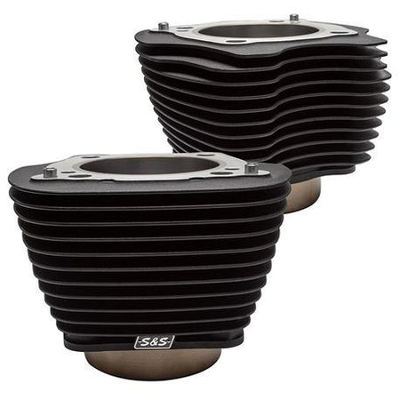 Buy S&S 910-0683 Black w/ No Highlight Fins 4 1/4" Bore Cylinders M8 Harley 0931-0837 09310837 483260 Harley power gain engine mod davidson softail dyna touring sportster from Eastern Performance Cycles. Great prices and free shipping!