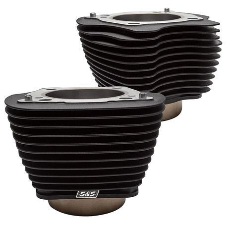 Buy S&S 910-0683 Black w/ No Highlight Fins 4 1/4" Bore Cylinders M8 Harley 0931-0837 09310837 483260 Harley power gain engine mod davidson softail dyna touring sportster from Eastern Performance Cycles. Great prices and free shipping!