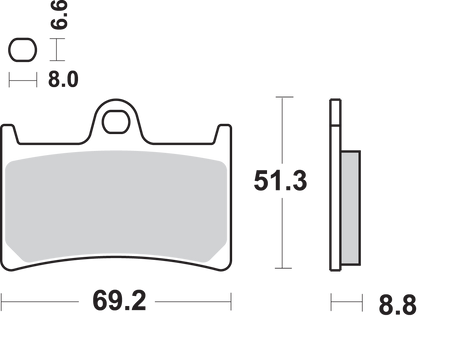 SBS Street Excel Sintered Brake Pads for Select 1983-2026 Yamaha Models