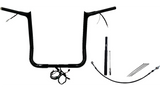 FBI Pointed Top Plug n Play EZ 1-1/4" Handlebar Kit Harley 21-23 FLH/T