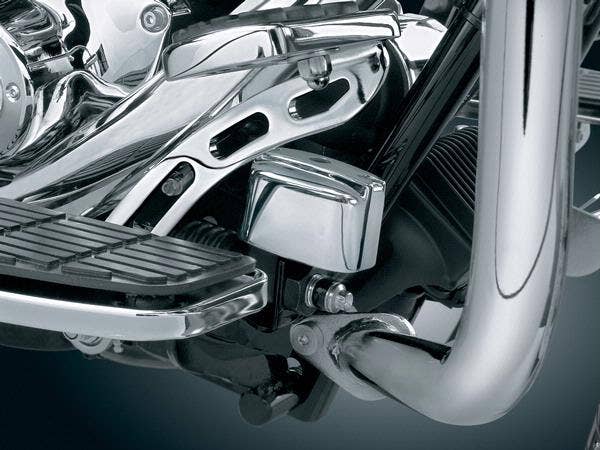 Kuryakyn Chrome Rear Brake Master Cylinder Cover for Harley FLH & ST 99-17