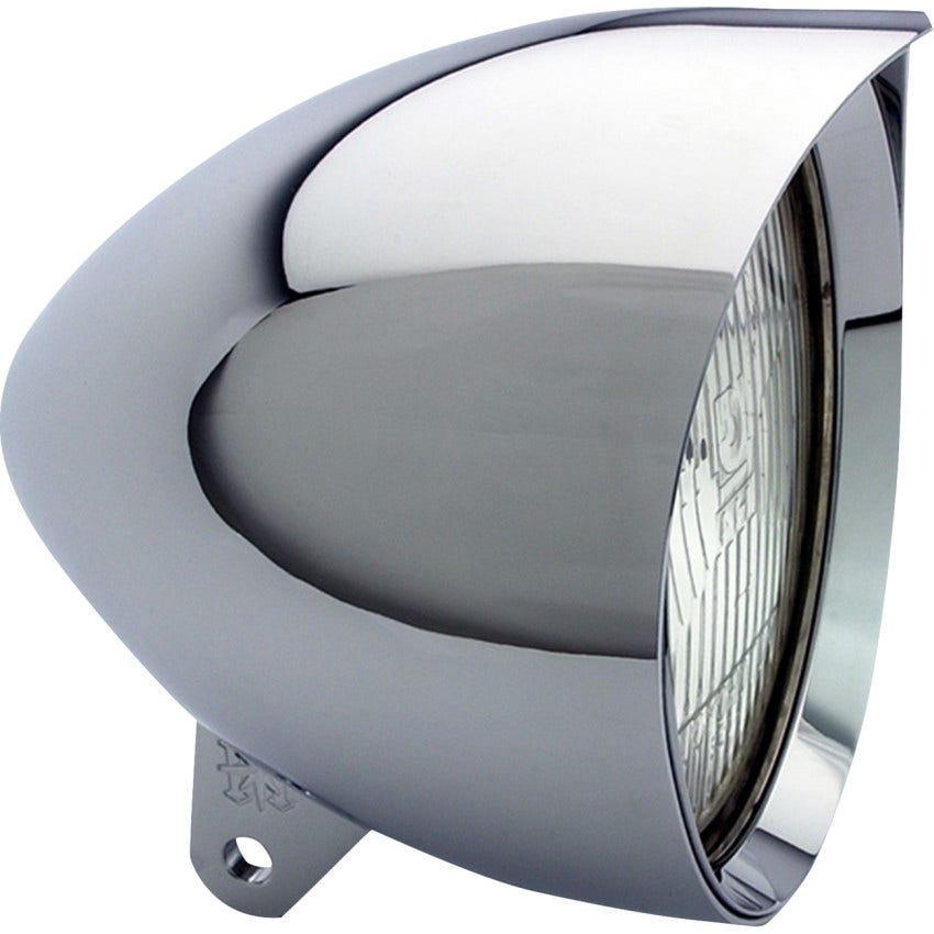Headwinds 4-1/2" Black Vampire Concours Bullet Headlight Housing for Harley