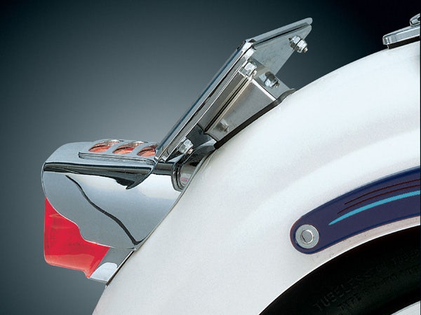 Kuryakyn 9165 Laydown Chrome Universal License Plate Tag Mount Holder