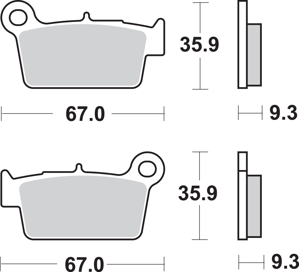 SBS SI Off-Road Sintered Brake Pads for Select 1983-2026 Models