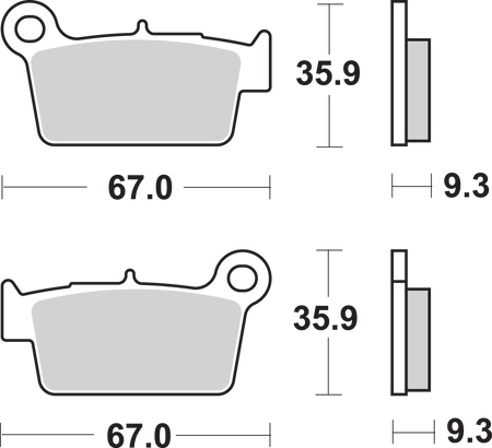 SBS SI Off-Road Sintered Brake Pads for Select 1983-2026 Models
