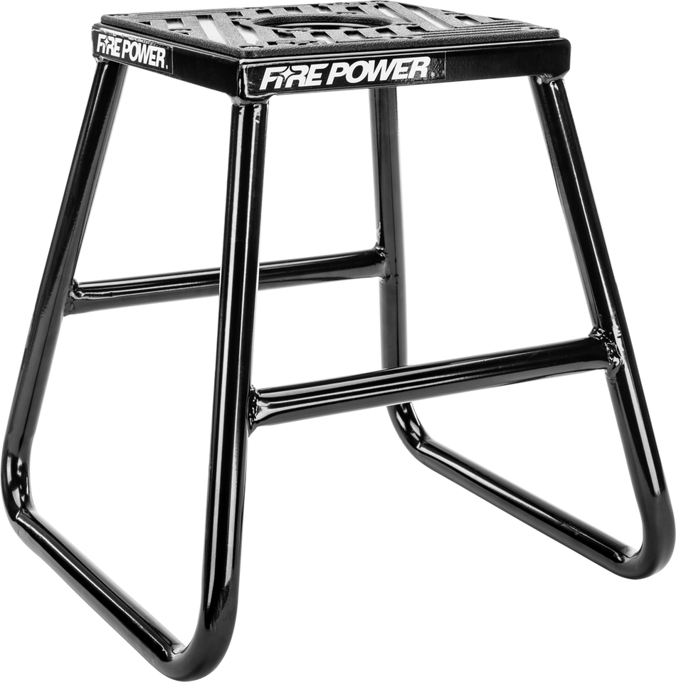 Fire Power Steel Moto Stand Black MX Off Road Non-Slip 16" Tall 61-0800