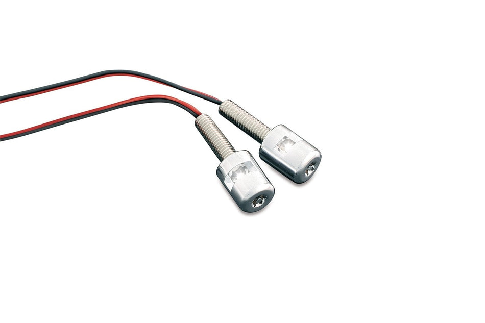 Kuryakyn 9199 Chrome L.E.D. License Plate Bolt Lights Pair Universal 12 Volt