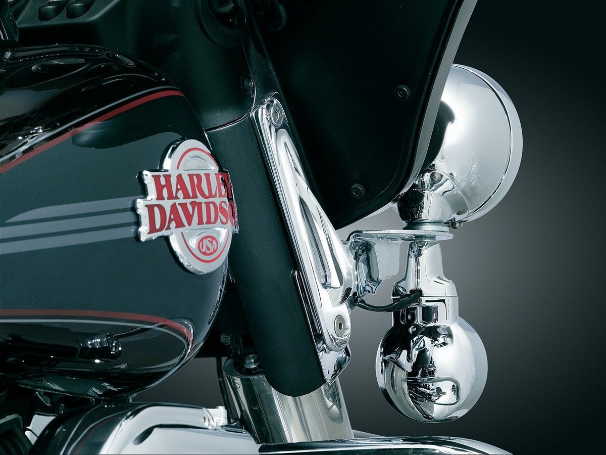 Kuryakyn Chrome Teardrop Custom Tie-Down Brackets for Harley Touring Models (pr) | 928