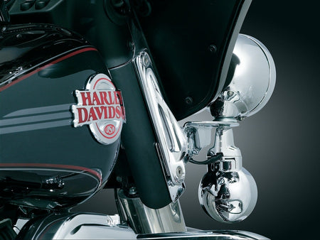 Kuryakyn Chrome Teardrop Custom Tie-Down Brackets for Harley Touring Models (pr) | 928