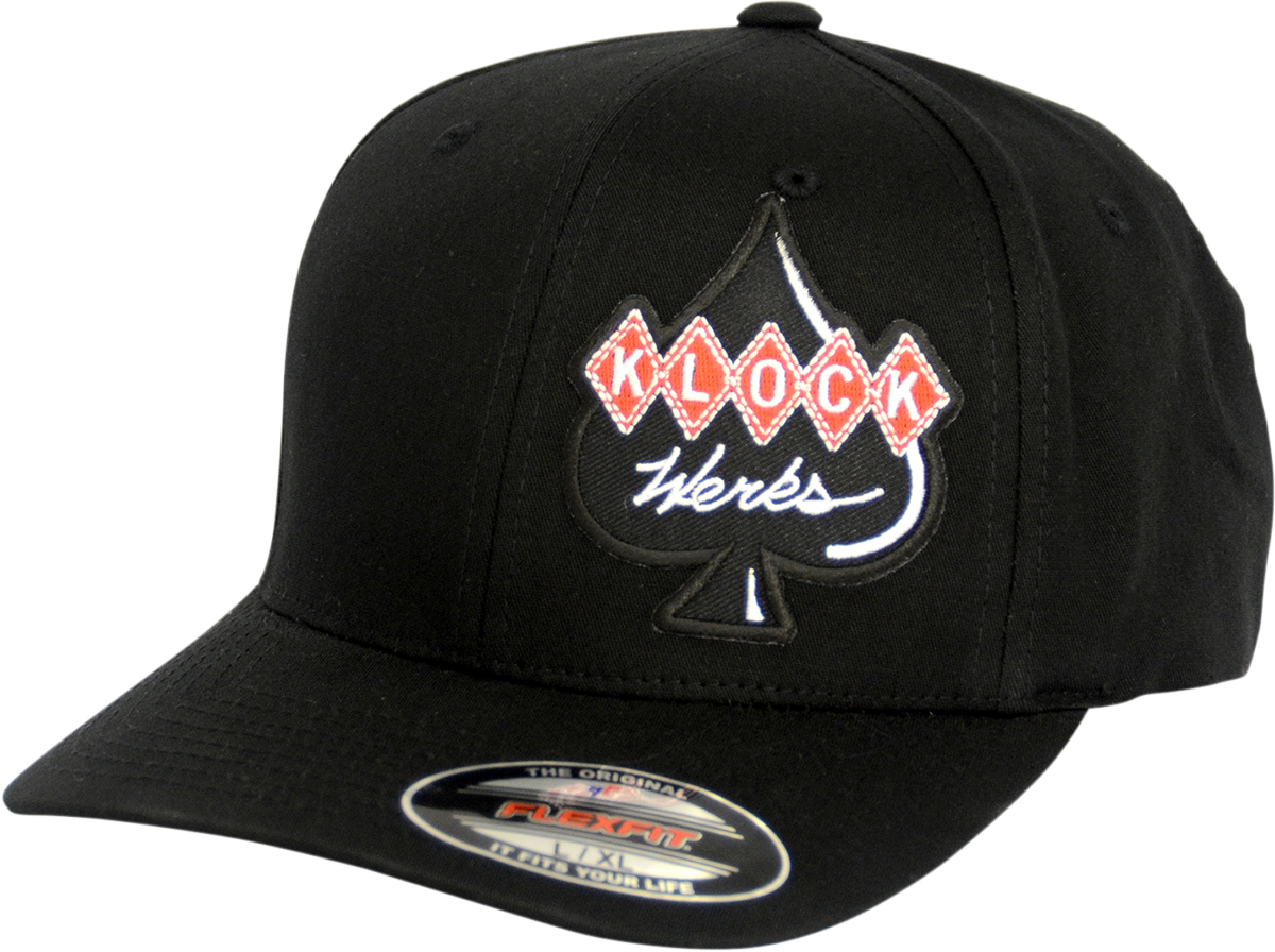 Klock Werks Offset Logo Flexfit Hat - Small/Medium