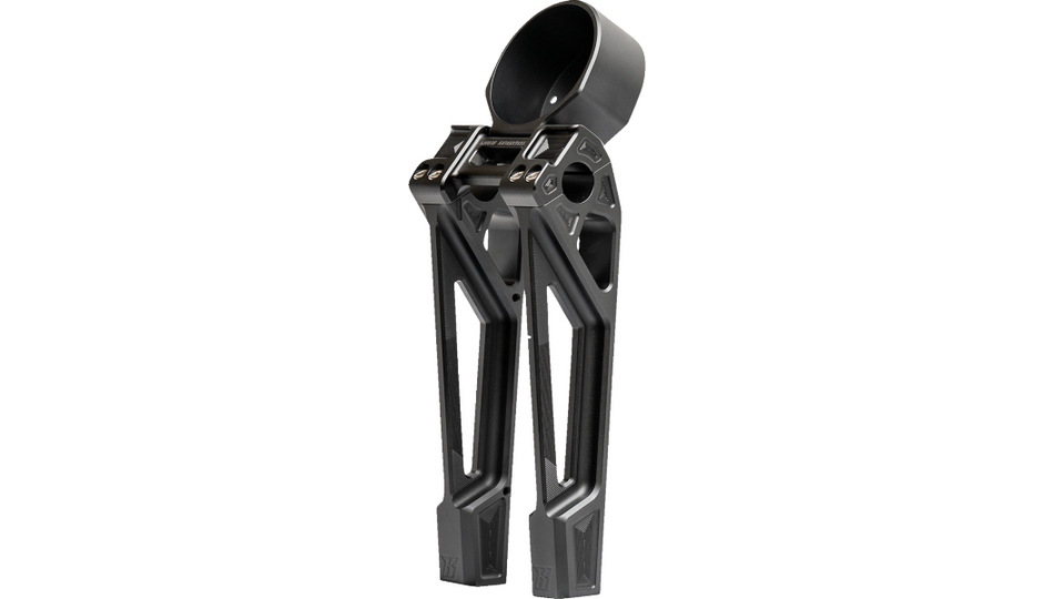 Kodlin Fastback 10" Riser Kit W/Gauge Bucket 4 Harley W/3 1/2" On-Center Risers