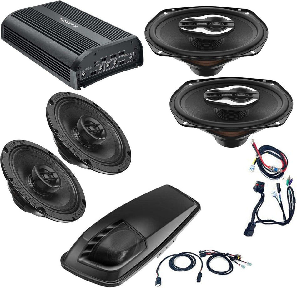 Hertz HSP3 Plug and Play Front Speaker Kit W/ NEO Woofers 4 Harley 14-23