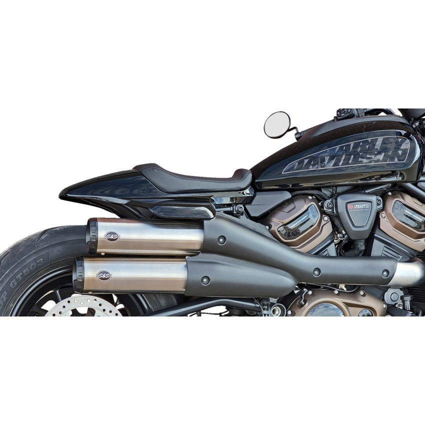 S&S Grand National 4" OD Slip-On Mufflers for Harley 21-24 RH1250S 550-1111