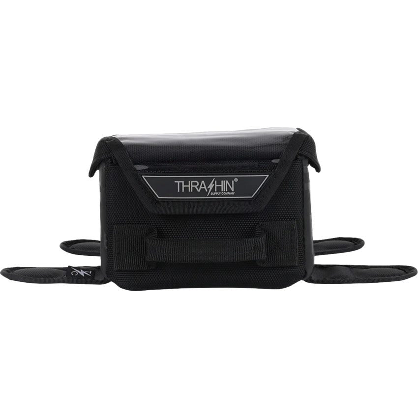 Thrashin Black Magnetic 3.5 Liter Capacity Tank Bag 4 Harley TSB-0017