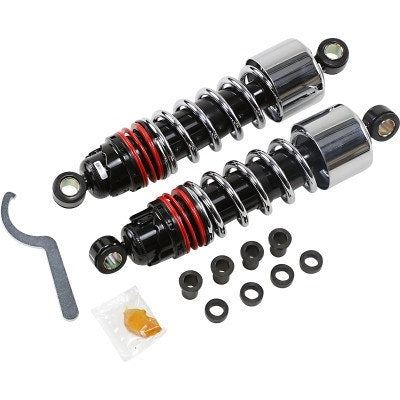 Burly Brand B28-1206 Chrome 11.5" Slammer Plus Lowering Shocks Harley XL 04-Up