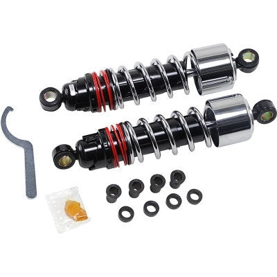 Burly Brand B28-1205 Chrome 11.5" Slammer Plus Lowering Shocks Harley XL 88-03
